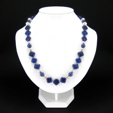 Collier lapis lazuli et onyx