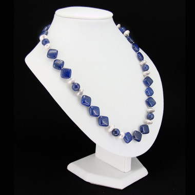 Collier lapis lazuli et onyx