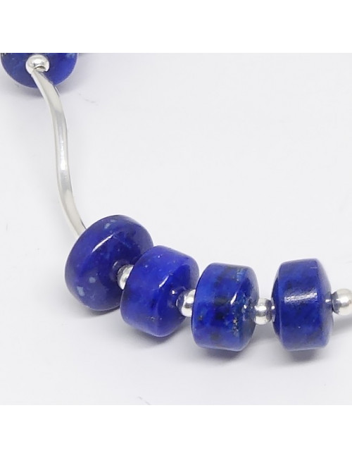 Bracelet lapis lazuli rondelles