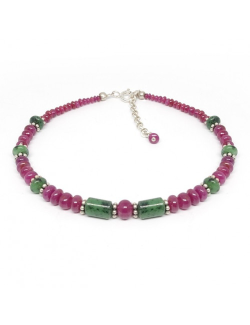 Bracelets en rubis et zoïsite