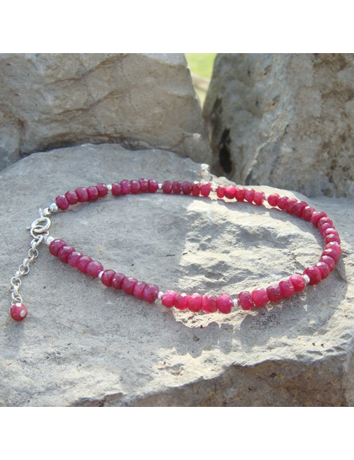Bracelets en rubis et zoïsite