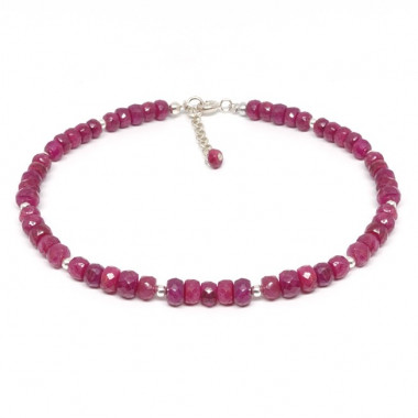 Bracelets en rubis et zoïsite