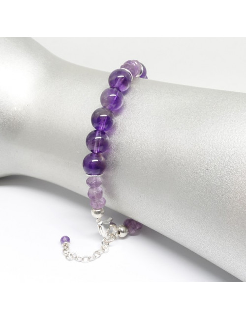 Bracelet améthyste deux formes