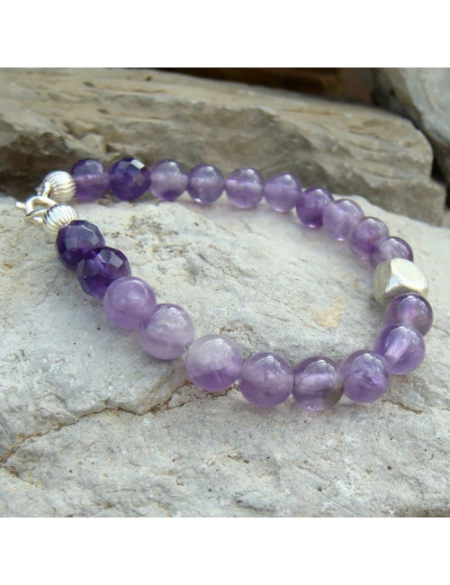Bracelet améthyste design