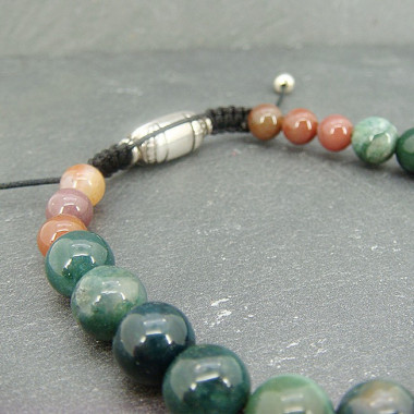 Bracelet homme oeil de tigre et hématite
