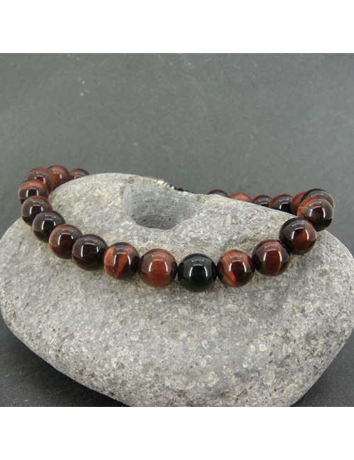 Bracelet homme mokaïte et onyx