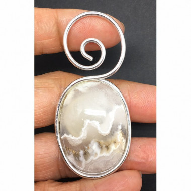 Pendentif agate de feu