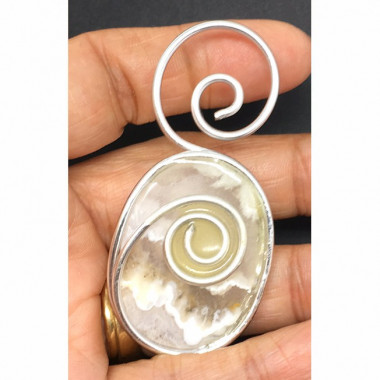 Pendentif agate de feu