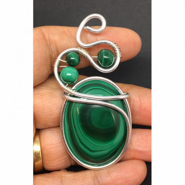 Pendentif agate de feu