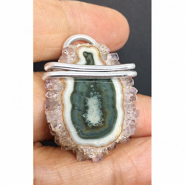 Pendentif énergétique améthyste