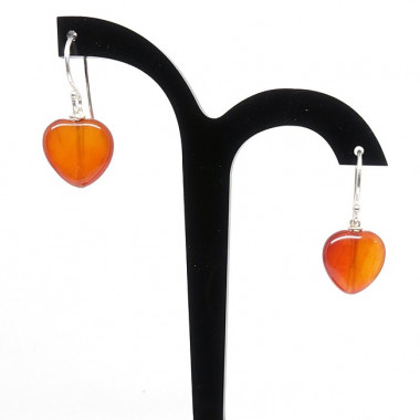 Boucles d'oreilles cornaline