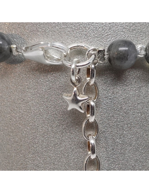Bracelet labradorite et argent 925