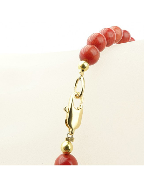 Bracelet corail et nacre