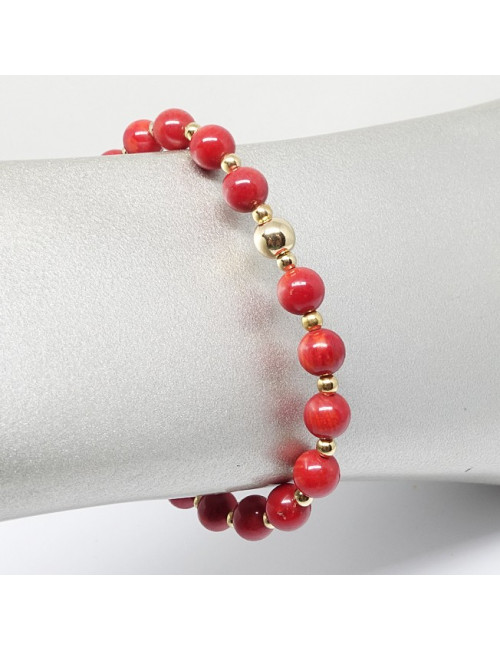 Bracelet corail rouge