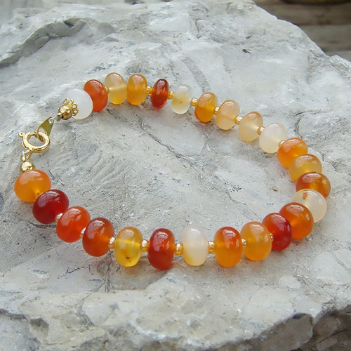 Bracelet en cornaline