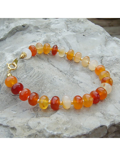 Cornaline, bracelet