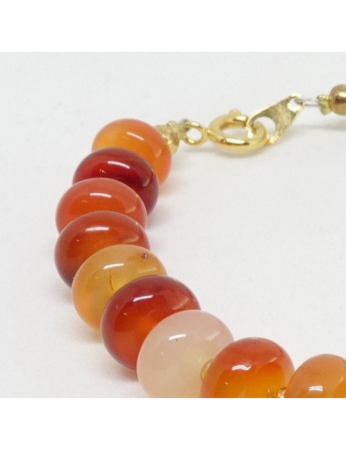 Cornaline, bracelet