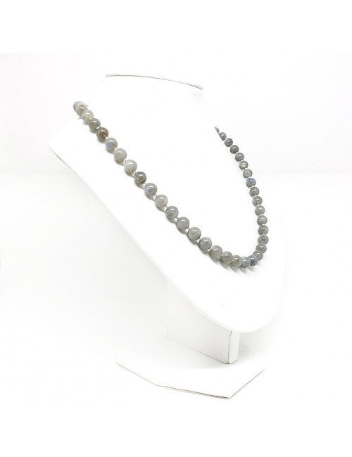 Collier en pierre labradorite 8mm