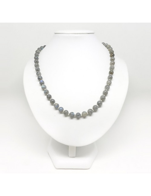 Collier en pierre labradorite 8mm