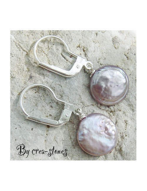 Boucles d'oreilles en perle d'eau douce