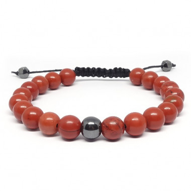 ZoÏsite et rubis, Bracelet homme