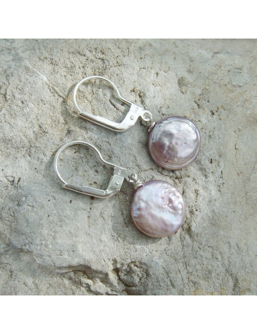 Boucles d'oreilles en perle d'eau douce