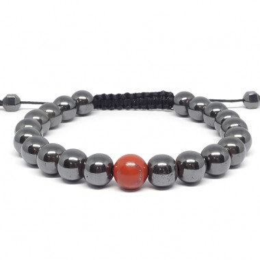 ZoÏsite et rubis, Bracelet homme