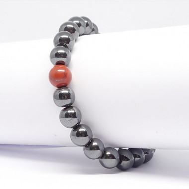 ZoÏsite et rubis, Bracelet homme