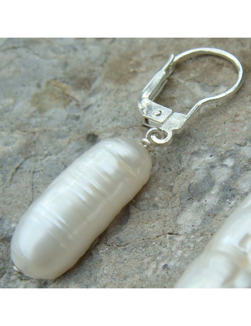 Boucles d'oreilles en perle d'eau douce