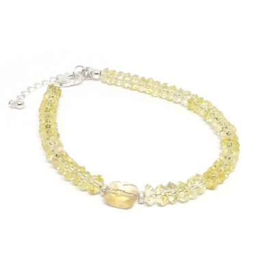 Bracelet iolite et grenat