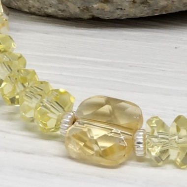 Bracelet iolite et grenat
