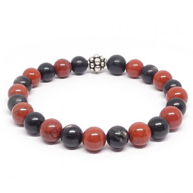 ZoÏsite et rubis, Bracelet homme