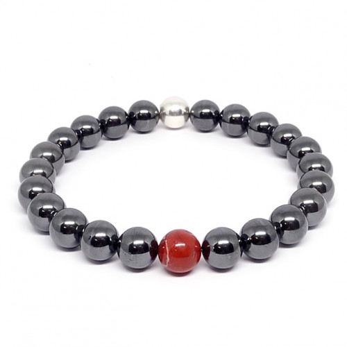 ZoÏsite et rubis, Bracelet homme