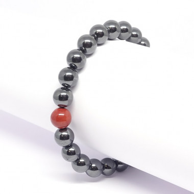 ZoÏsite et rubis, Bracelet homme