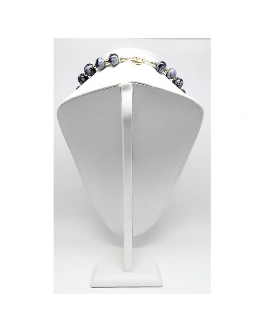 Véritable pierre semi-précieuse et naturelle avec argent 925