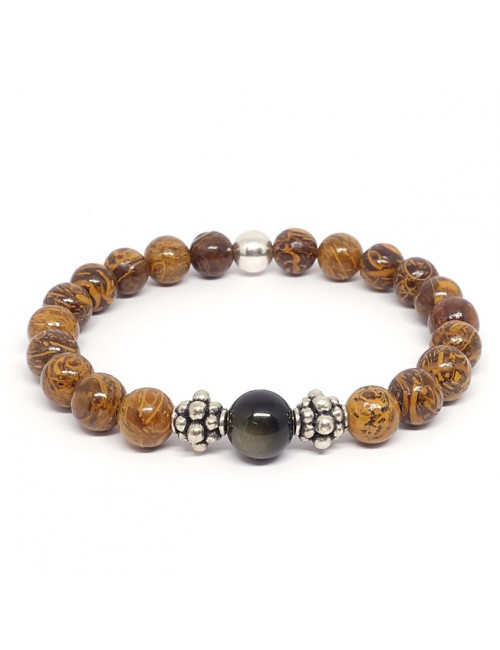 Le jaspe brun, zébré, capuccino, aide à la prise de décisions rapides et  permet de mettre les pensées en actes