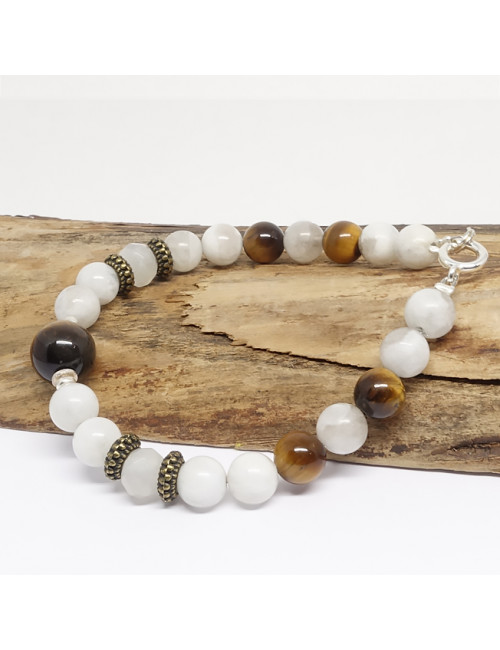 Oeil de tigre et pierre de lune