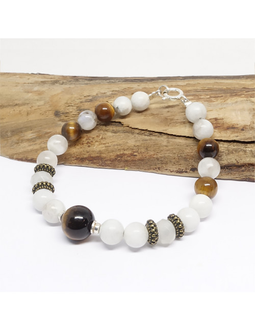 Oeil de tigre et pierre de lune