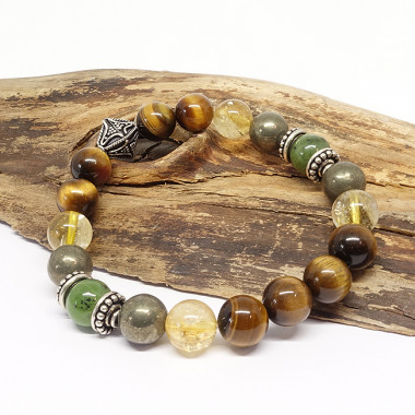 Abondance et prospérité - Jade, pyrite et citrine