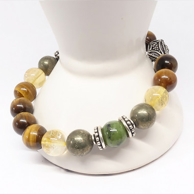 Abondance et prospérité - Jade, pyrite et citrine