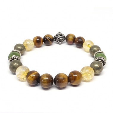 Abondance et prospérité - Jade, pyrite et citrine