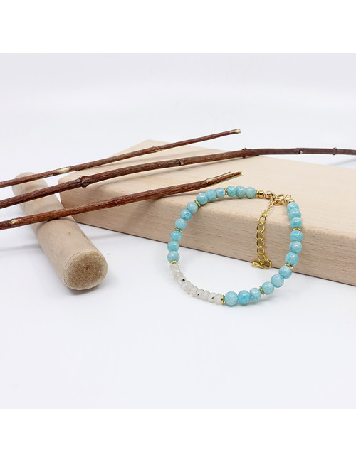 Amazonite et pierre de lune