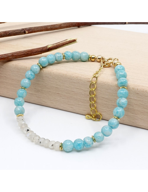 Amazonite et pierre de lune