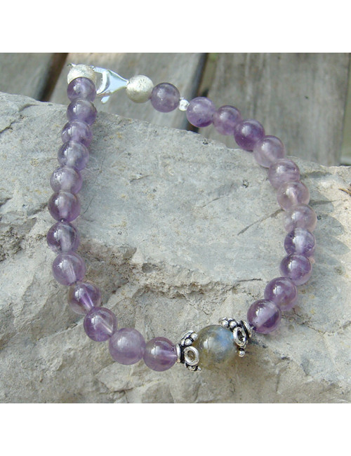 Améthyste et labadorite