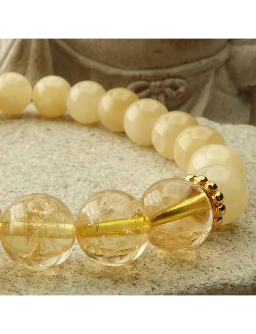 Calcite jaune et citrine