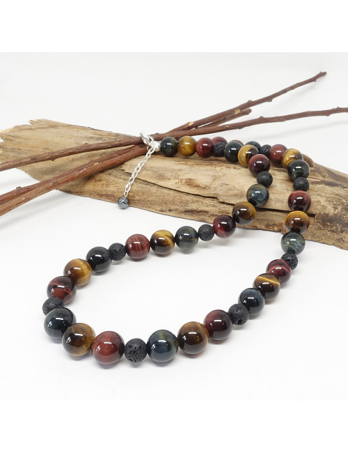 oeil de tigre, oeil de faucon, oeil de taureau et lave