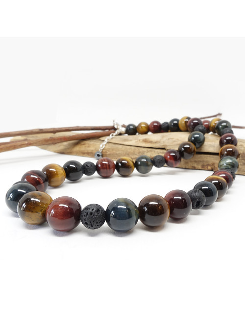 oeil de tigre, oeil de faucon, oeil de taureau et lave