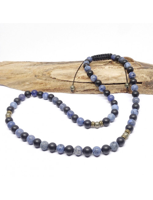 Onyx et dumortiérite