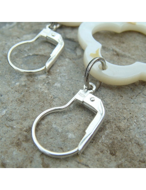 Boucles d'oreilles nacre et perle d'eau douce
