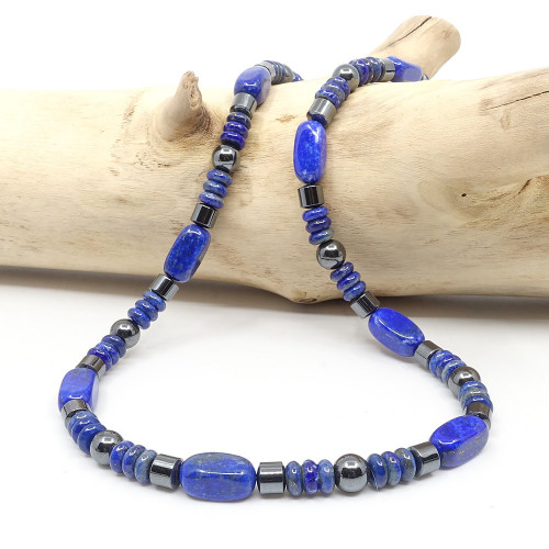 Lapis lazuli et hématite